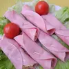 Рулетики из ветчины с сыром и чесноком