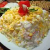 Торт-салат с крабовыми палочками и яйцом