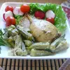 Фаршированный кальмар в сливочно-винном соусе