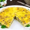 Пирог с грибами и сыром