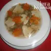 Говяжий суп с овощами и клецками Непоседа