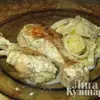 Куриные голени, тушеные в молоке