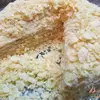 Торт на сковороде с творожной начинкой