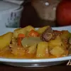 Овощной микс с говядиной в мультиварке