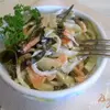 Морской салат с морковью и огурцом