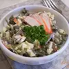 Салат с крабовыми палочками из капусты морской