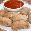 Хрустящий лосось с овощным соусом