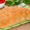 Фокачча из трех видов муки с ветчиной сыром и помидорами