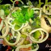 Кальмары жареные с огурцом