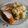 Куриная грудка с гарниром из цветной капусты