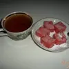 Клубнчный рахат-лукум
