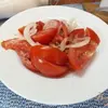 Салат из помидора с  фенхелем и шалфеем