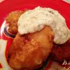 Куриные пальчики с сырным соусом