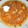 Борщ на свиных ребрышках