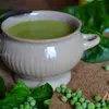Горохово-шпинатный суп с горчицей