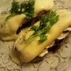 Горячие бутерброды с шампиньонами