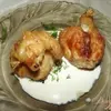Мешочки с курицей и яблоками
