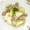 Мясо тушеное с яблоками в уксусе