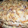 Наполеон с вишней фламбе