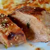 Маринованное филе свинины с кунжутом