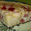 Омлет с пастой, сыром, ветчиной и черри