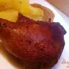 Утиные ножки в апельсиново-медовом маринаде с яблоками