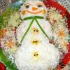 Салат «Весёлый снеговик»