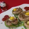 Оригинальные фаршированные шампиньоны