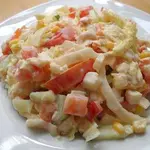 Салат из китайской капусты с крабами