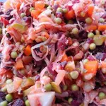 Винегрет с квашеной капустой