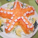 Слоеный салат Морская звезда