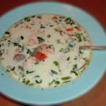 Финский суп Лохикейто с лососем и морковью