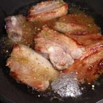 Ребрышки свиные с яблоками