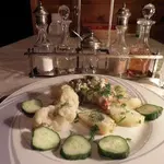 Семга под белым соусом