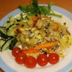 Рыба, запеченная с картофелем и морковью