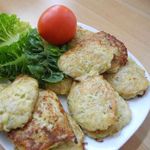 Оладушки из кабачков с картошкой