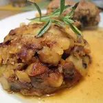 Жареная картошка с лисичками и карри