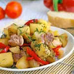Ассорти из овощей с курицей