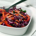 Овощной салат с красной капустой