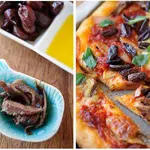 Открытый пирог с анчоусами