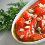 Маринованные печёные перцы