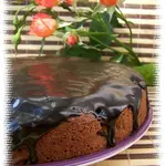 Шоколадно-ореховый пирог с грушами