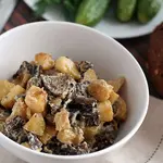 Опята с картошкой в сметане