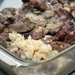 Запеченная баранина с рисом