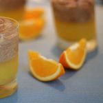 Апельсиновое желе с шоколадным муссом