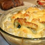 Капуста, запеченная под молочным соусом