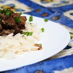 Куриная печень в сливочном соусе
