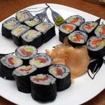 Маки суши (Сякэ маки, эби маки)