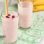 Бананово-клубничный коктейль