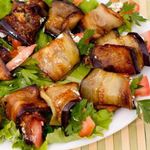 Рулетики из баклажанов с сыром фета